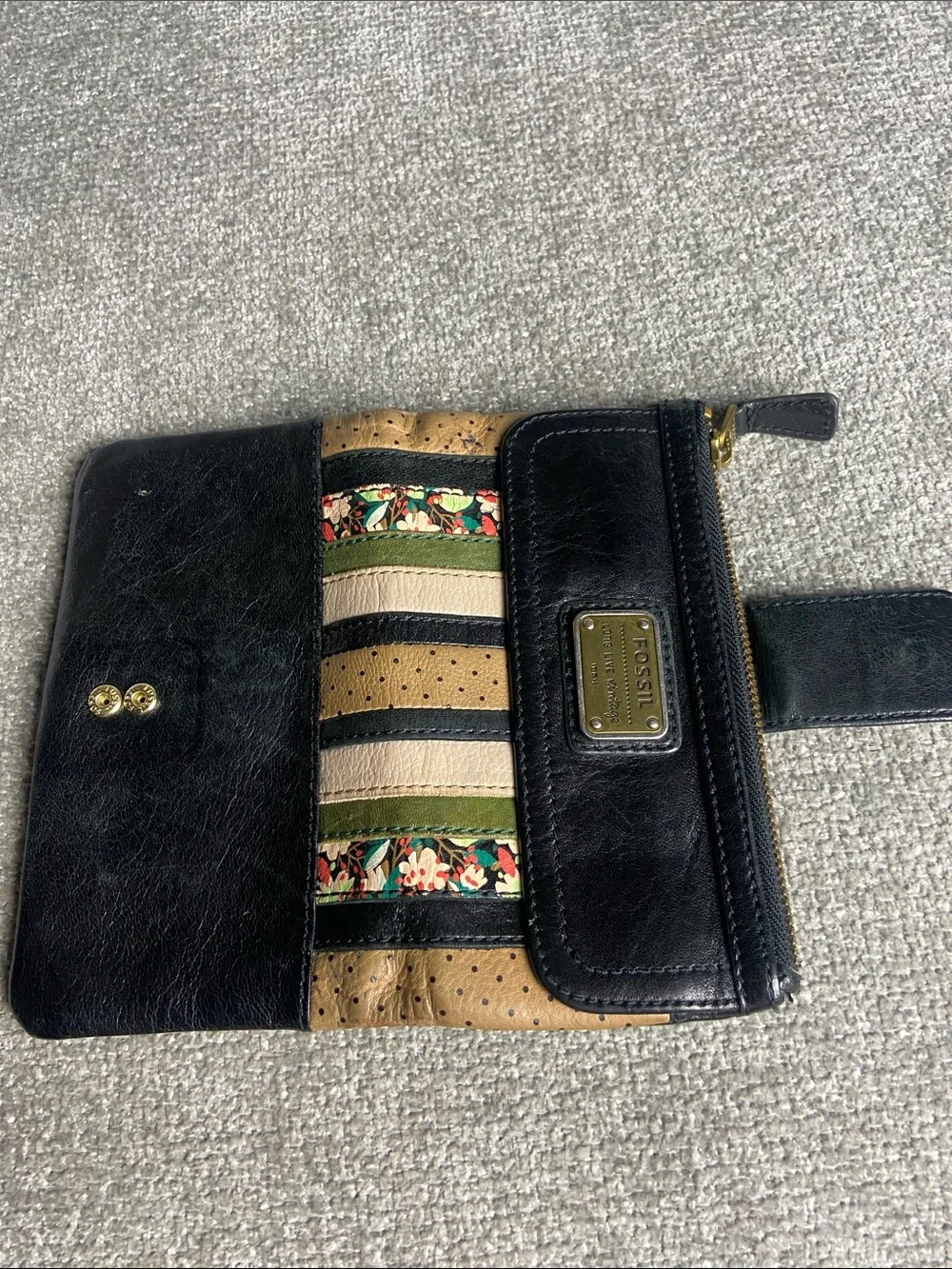 Fossil leather wallet